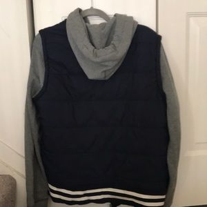 Navy and Grey varsity style jacket